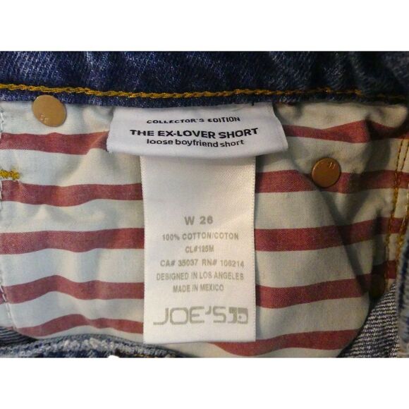 JOE'S Jeans The Ex Lover Short Loose Boyfriend Denim Jean Shorts Casual - Picture 5 of 7